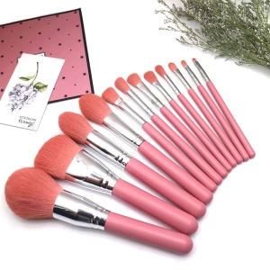12 Neon Pink Makeup Brush Set Makeup Tools Brush Kit