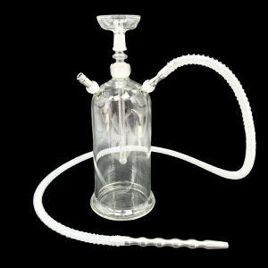 WY-SSGL03 Without Light Glass Hookah Prevalent Shisha Transparent Shape Cylindrical