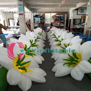 LED Light Inflatable Flower Chain for Party Decoration