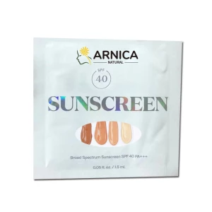 ArnicaNatural SPF40 PA+++ 1.5ml Disposal package tinted sunscreen anti UVA/UVB