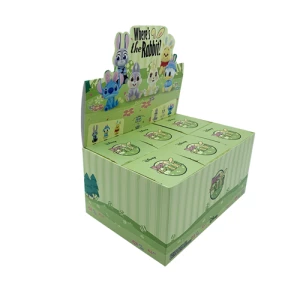 Combined 6 in 1 color printed cardboard paper box for toys and snacks exhibition