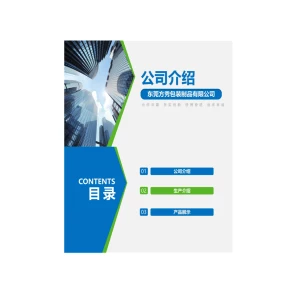 Color printed paper brochure for company profile