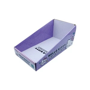 Customized color printed paper combined corrugated package for desktop organizer