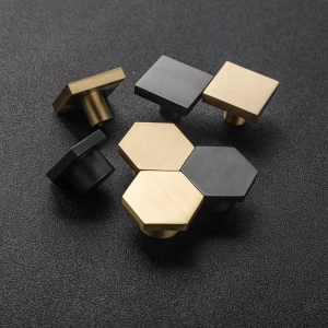 China new style black brass hardware furniture door kitchen knob cabinet handles