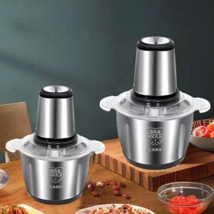 household kitchen blender stainless steel meat grinder electric portable screw mincer