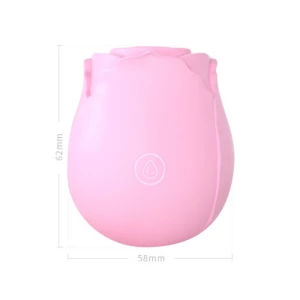 Hot Selling Women Sex Toy Silicone Tongue Vibrator Rose Shaped Clitoral Sucking Vibrator for Nipple