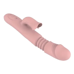 Dildo Rabbit Vibrator for Women Heating Telescopic Rotation Vibrator Tongue Licking Clitoris G-spot Stimulator Adult Sex Toys for Women