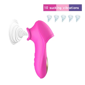 Rechargeable Clit Sucking Vibrator Massager Finger Vibrator Stimulator Toys for Women