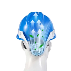 Factory Direct Sales Summer Construction Site Sunscreen Vent Hole Breathable electric fan Safety Helmet