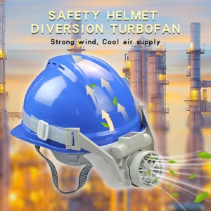 Factory Direct Sales Summer Construction Site Sunscreen Vent Hole Breathable electric fan Safety Helmet