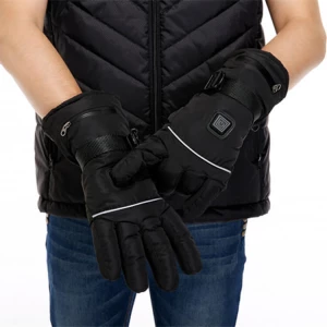 Winter Warm Windproof Touch Screen Texting Rechargeable Battery Heated Gloves