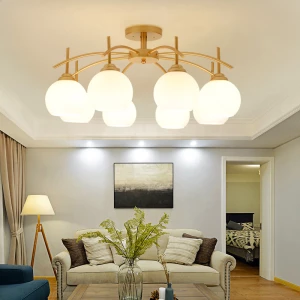 Modern Simple LED Chandeliers Luxury Gold Chandelier Pendant Lights Creative Dining Room Living Room Home Lighting Chandelier