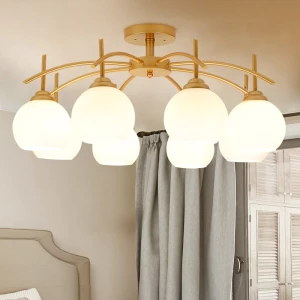 Modern Simple LED Chandeliers Luxury Gold Chandelier Pendant Lights Creative Dining Room Living Room Home Lighting Chandelier