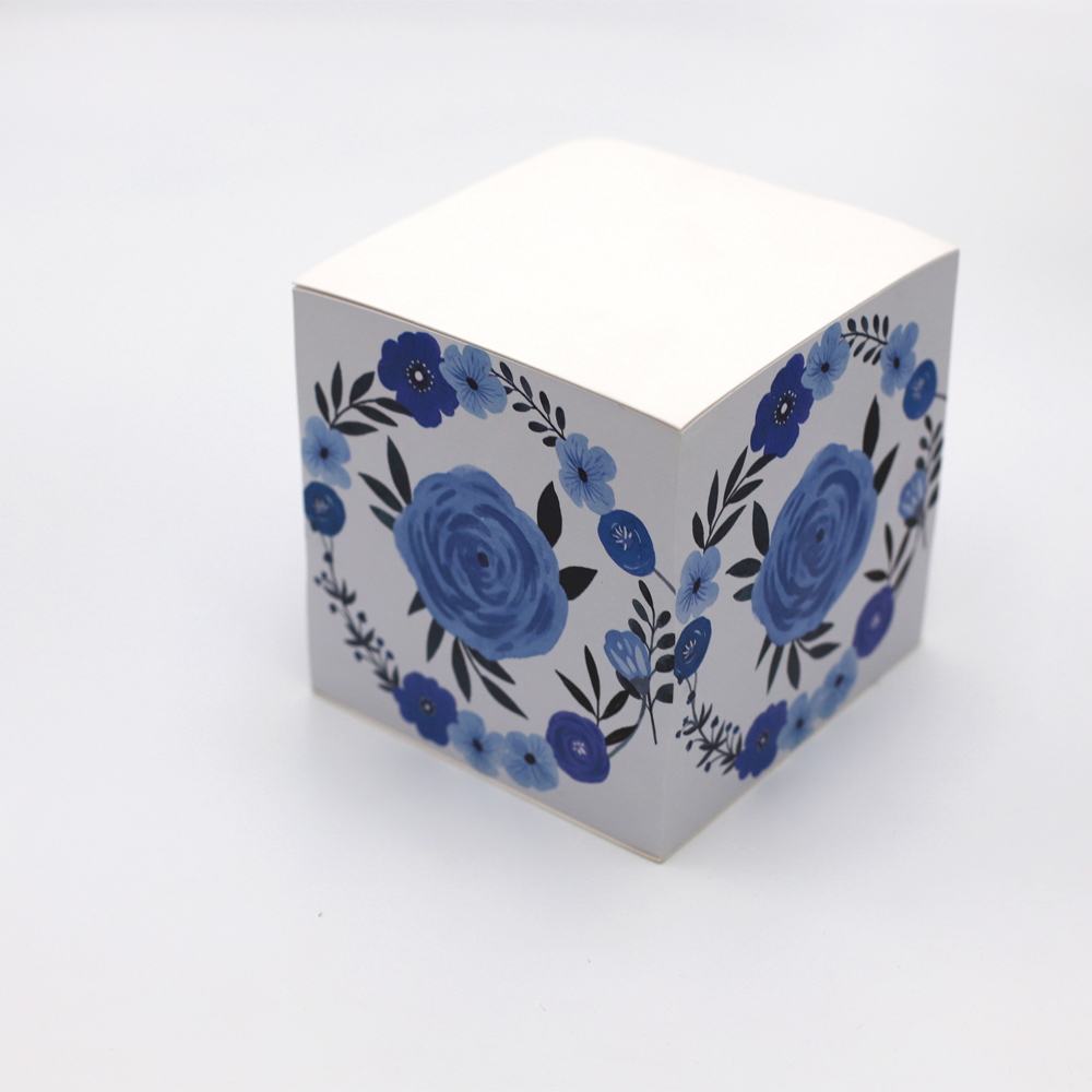 memo Block Pad Custom Logo Design Office Advertising Paper Sticky Notes 4 Side Printing Memo Cube