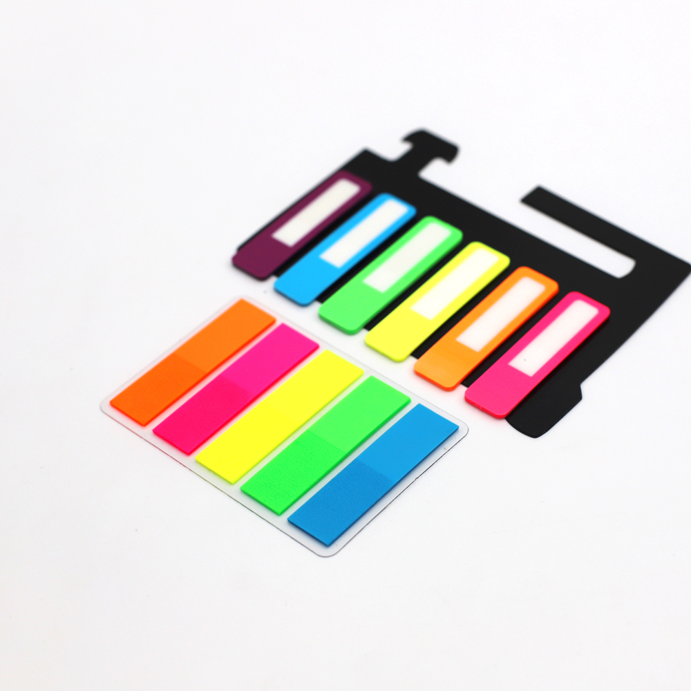 Customized Eco Friendly Plastic Removable bookmark Sticky Note Colorful Transparent PET Sticky Notes