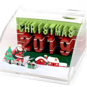 Custom 3D Memo Paper Brick Boxed Memo Pads Gift ideas Paper Sculpture Christmas Gifts