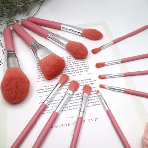 12 Neon Pink Makeup Brush Set Makeup Tools Brush Kit