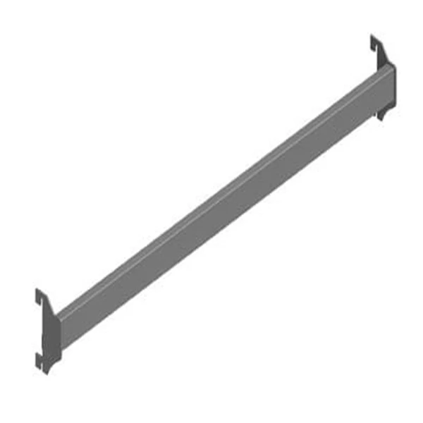 Shelves with metal bar and multiple shelves are applicable