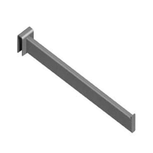 Metal long strip with partition black shelf hook