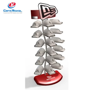 2021 New design high quality metal hat display rack for retail store