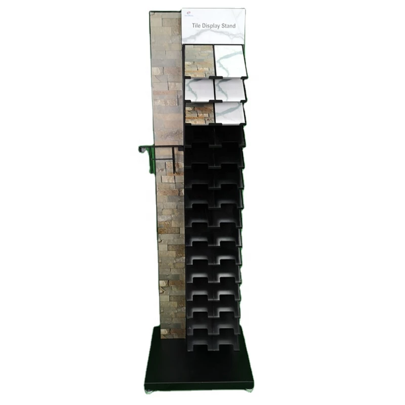 2021 new style ceramic tile display stand customized one side metal floor display Stand Rack