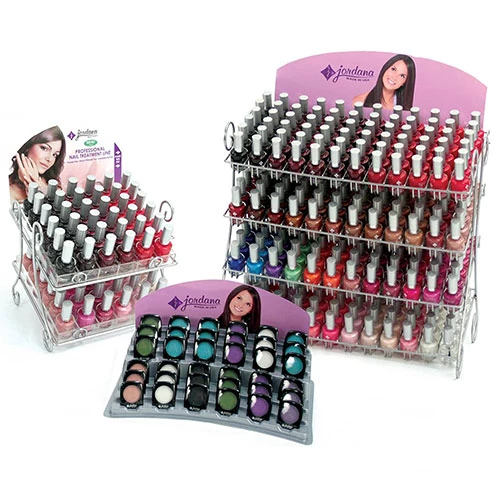 Metal countertop shelves nail polish display stand rack