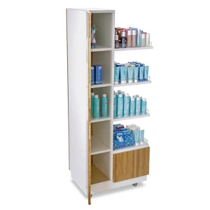 Wholesale custom MDF cosmetic makeup stand, shopping mall display, makeup display rack