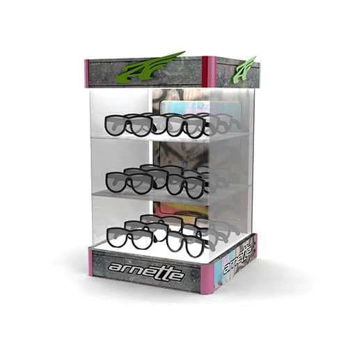 Acrylic glasses display stand countertop rack