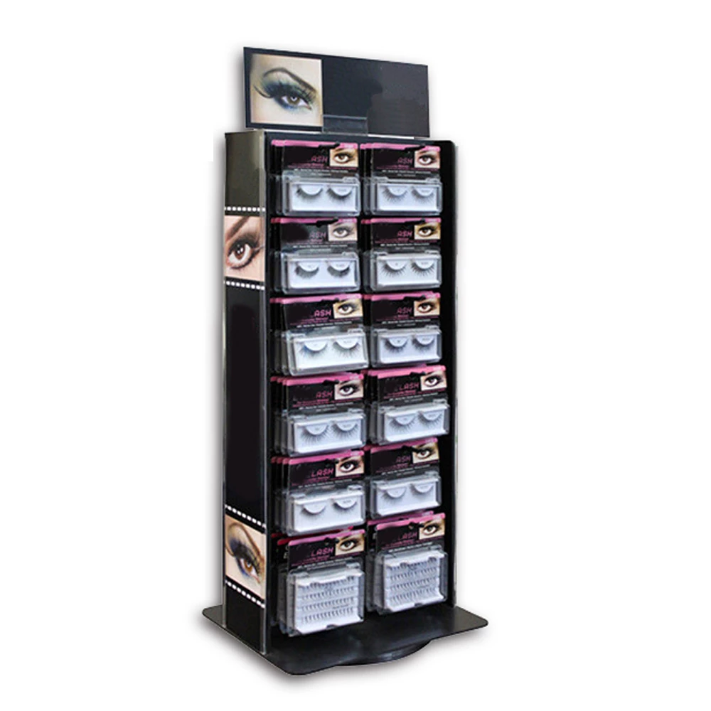 Beautiful and Smooth Counter Eyelash Stand Acrylic Eyelash Display Case Cosmetics Display Rack