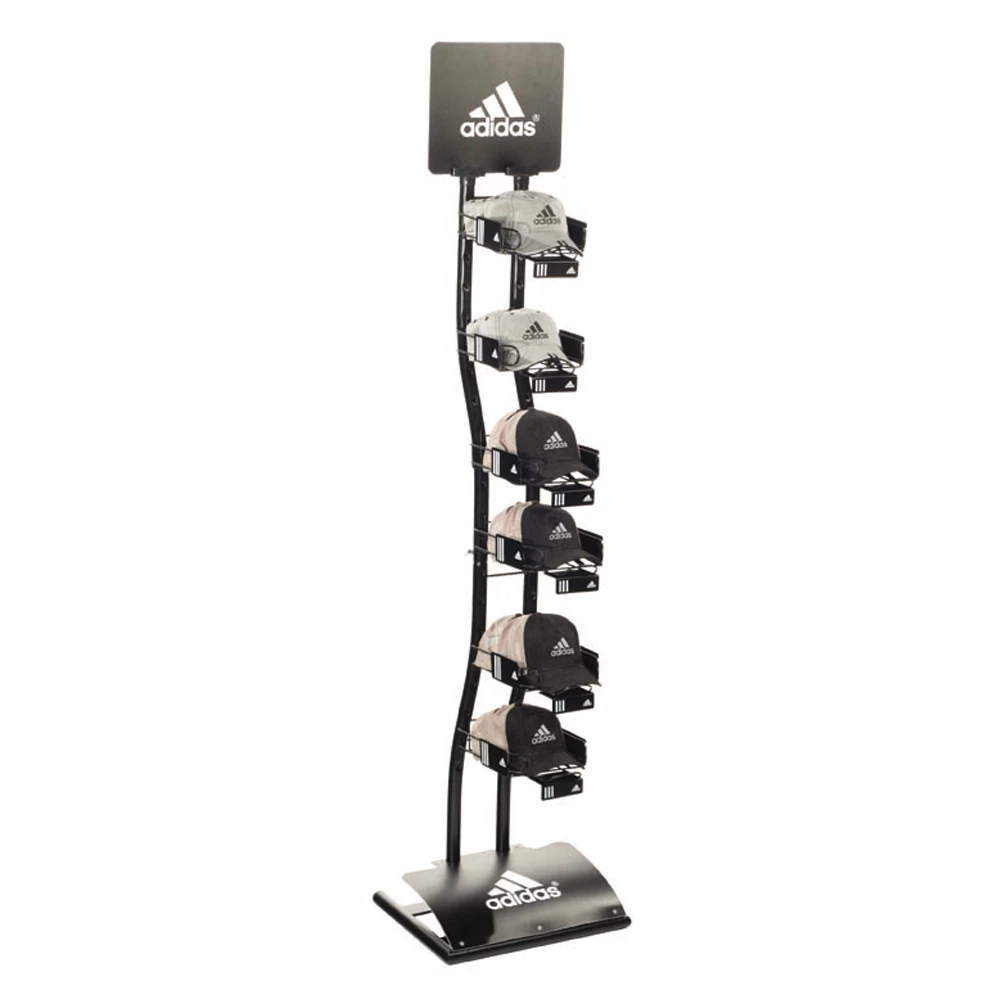 New arrival hot sale floor standing double sides hat display rack for retail store