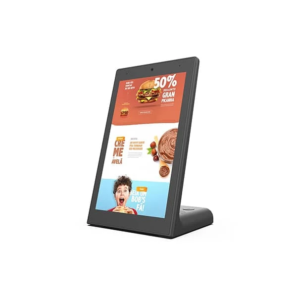 8inch L-shape vertical tablet PC android 8.1 version NFC function 16GB storage commercial Digital signage