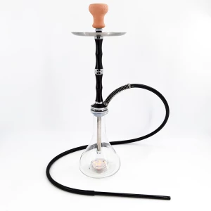 AL068 black bamboo hookah