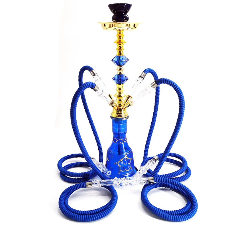 4019 Cheap Iron Hookah With 4 Hoses
