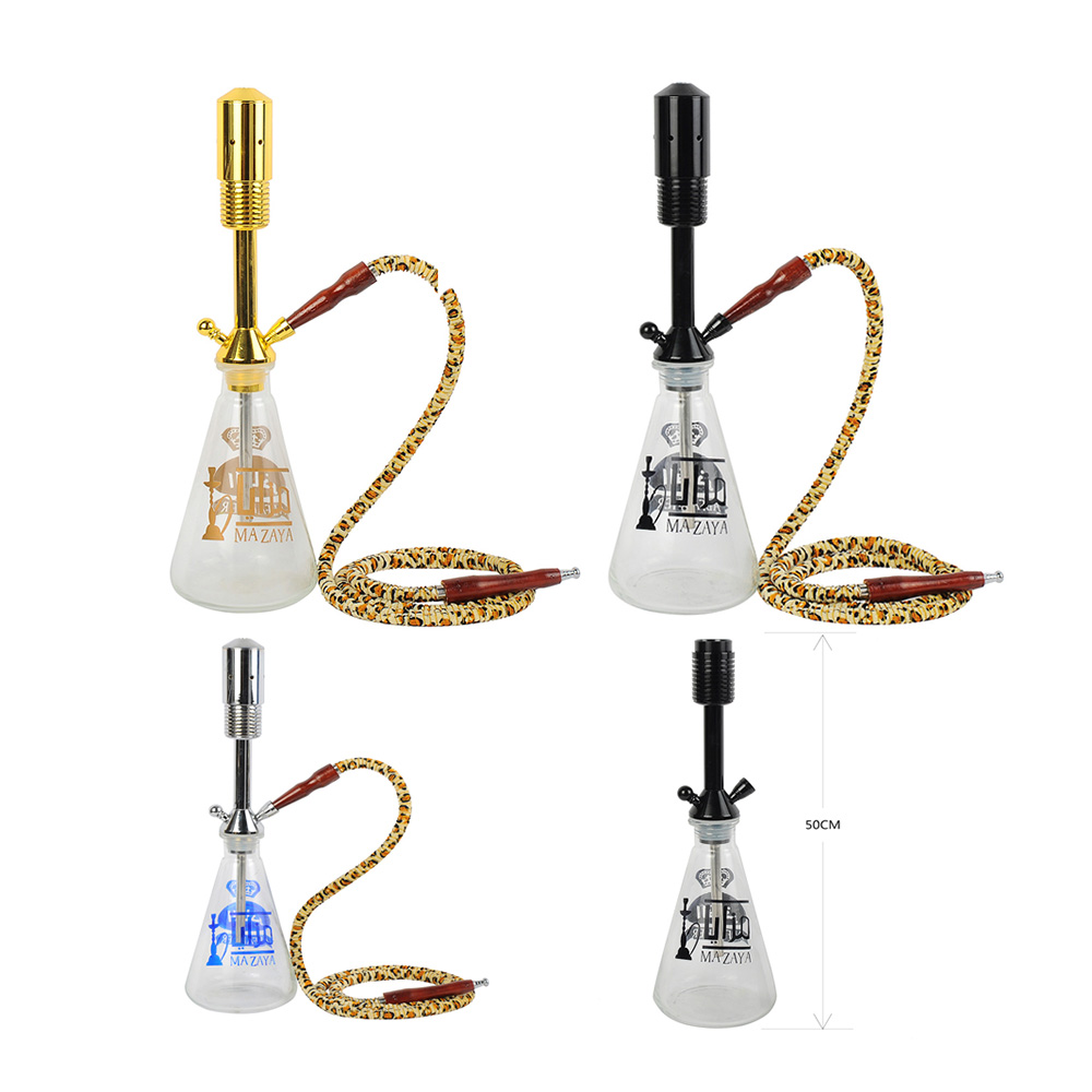 332 small glass hookah with coal cover