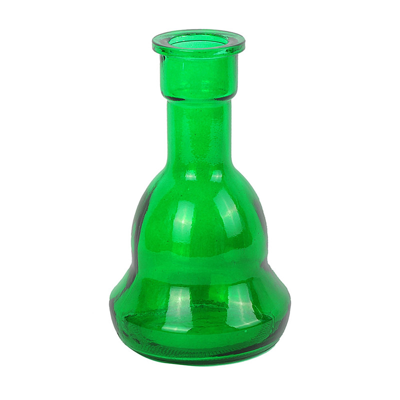 704 Double Pipe Green Glass Hookah Set
