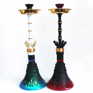 HS02 bamboo hookah 4 hoses