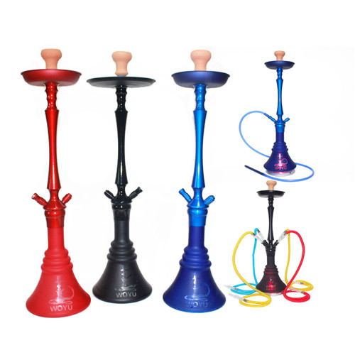 WY-6026 aluminum hookah with 4 hoses