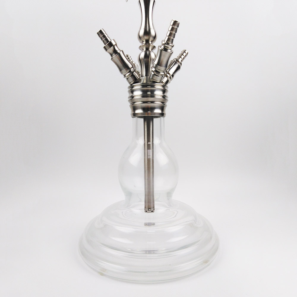 SS023 Heavy Stainless Gourd Glass Hookah