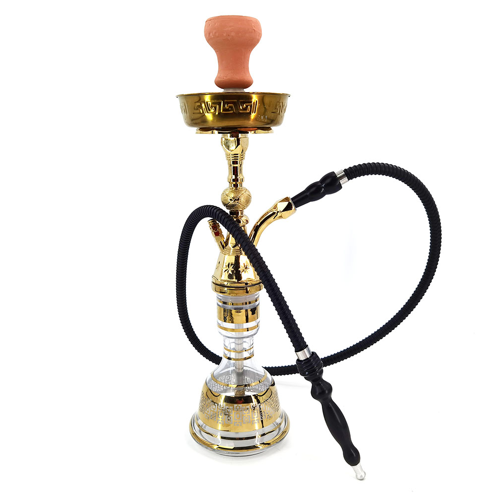 EG01 gold hookah with suitcase
