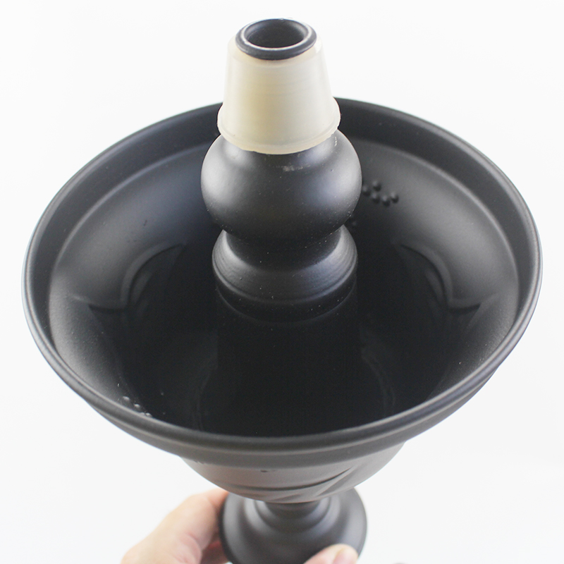 SS343 Black Egyptian Hookah With Ice Chamber