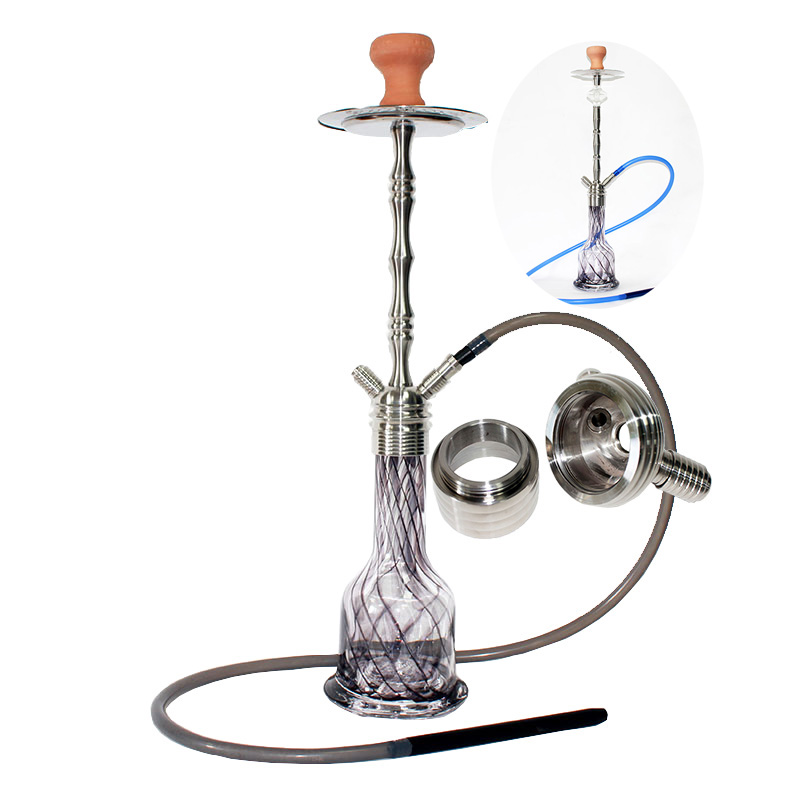 SS02 high grade stainless hookah with oil filter
