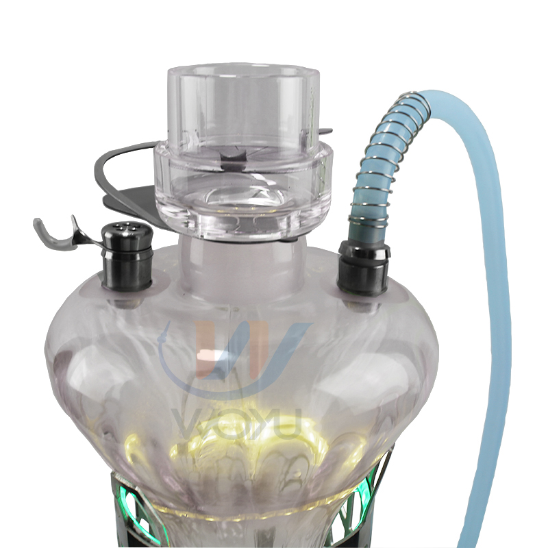 Medusa-A1 high end glass hookah with stand and light