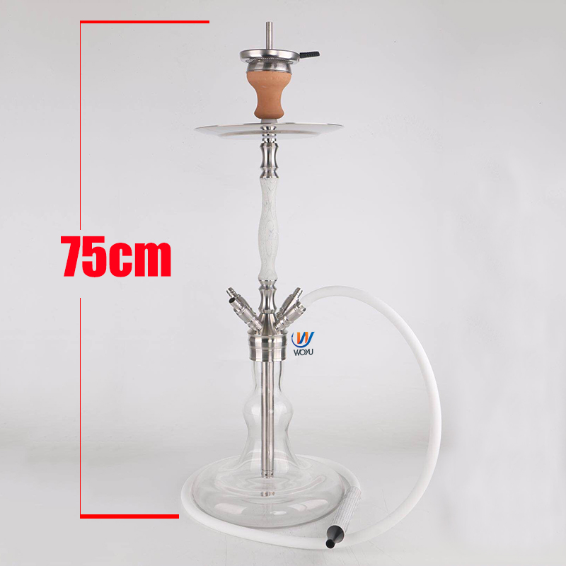W05 stainless steel and wood hookah