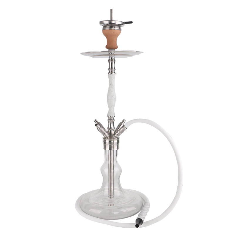 W05 stainless steel and wood hookah