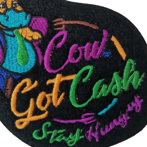 Cowhoss Towel embroidered patch