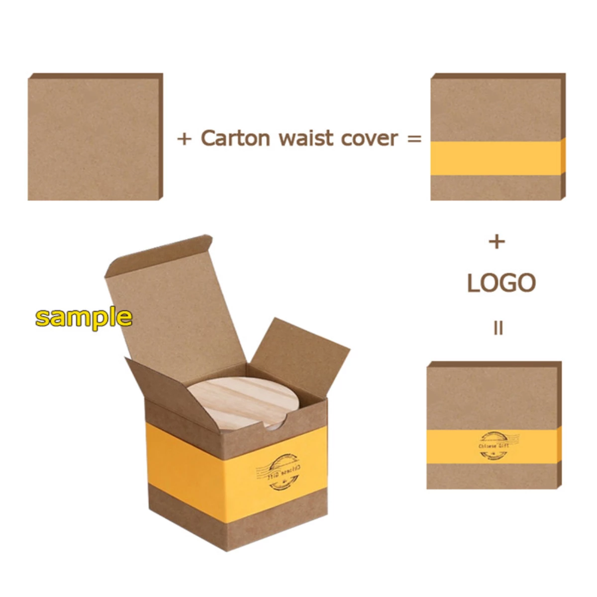 box with custom logo design
