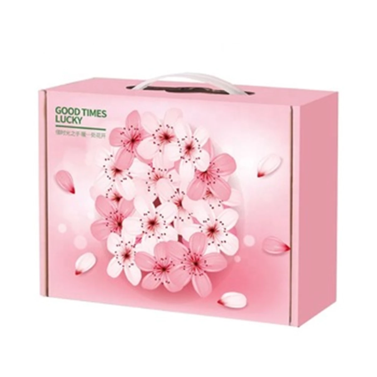 corrugated paper box with handle