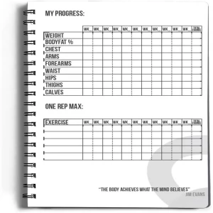 Custom Workout Log Book Journal Printing Fitness Exercise Planner Spiral Notebook