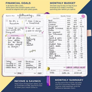 Budget Planner Monthly Financial Planner Organizer Budget Book Expense Tracker Notebook Journal to Control Your Money Undated