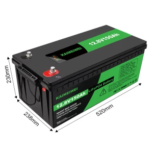 12V 150Ah LiFePO4 Deep Cycle Rechargeable Lithium Iron Phosphate Battery